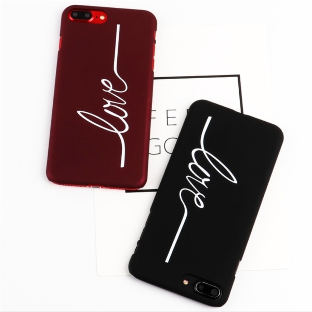 3/$15 CLEARANCE 🖤 iPhone X “Love” Case - Picture 2 of 3